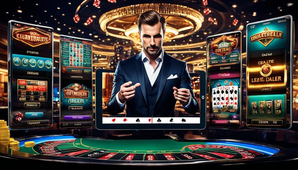 Taruhan live dealer kasino online