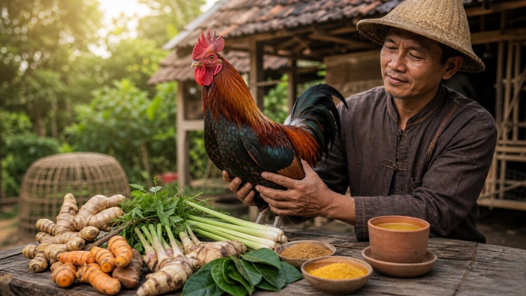Manfaat Pemberian Jamu Tradisional Alami untuk Meningkatkan Agresivitas Ayam Petarung Secara Aman